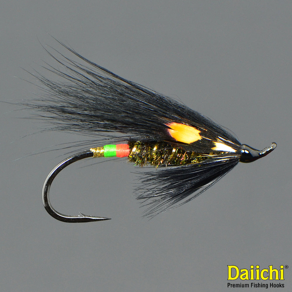 Mouche à Saumon Ancienne (vintage) - Taille 6/0 Avec Yeux Intestinaux (gut Eyed) - Référence GE16 - Occasion En Bon état