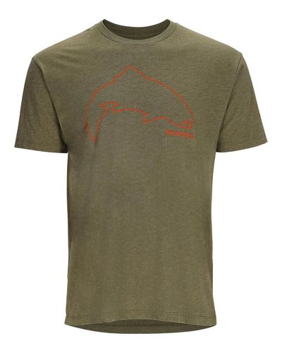 Simms T-Shirt Trout Outline