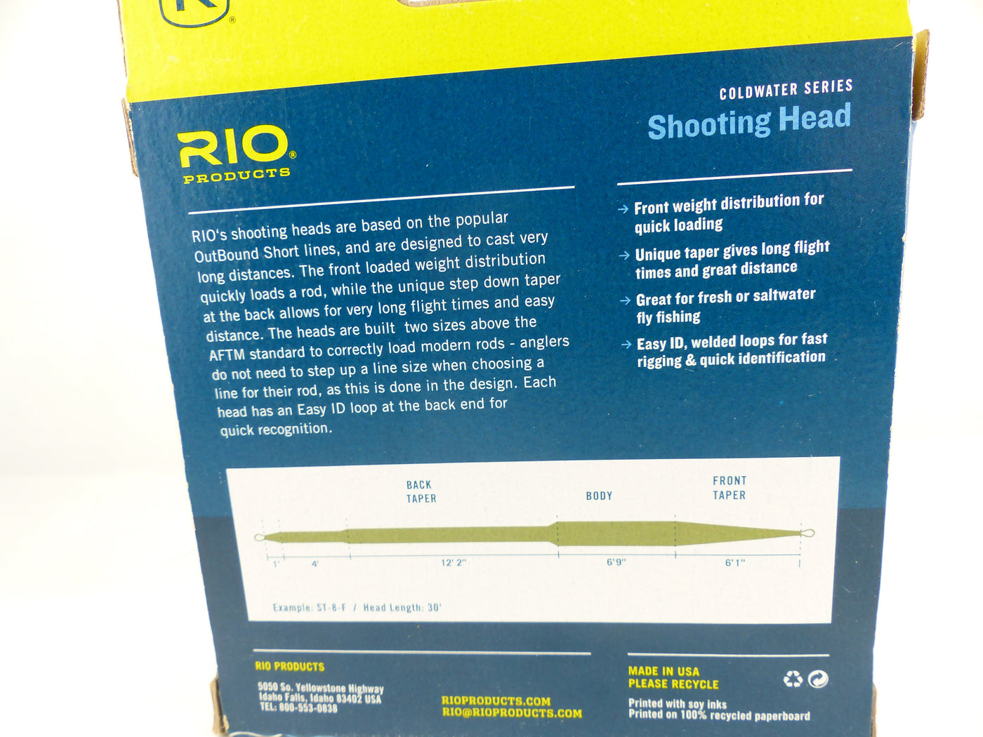 Rio Shooting Head Outbound short int