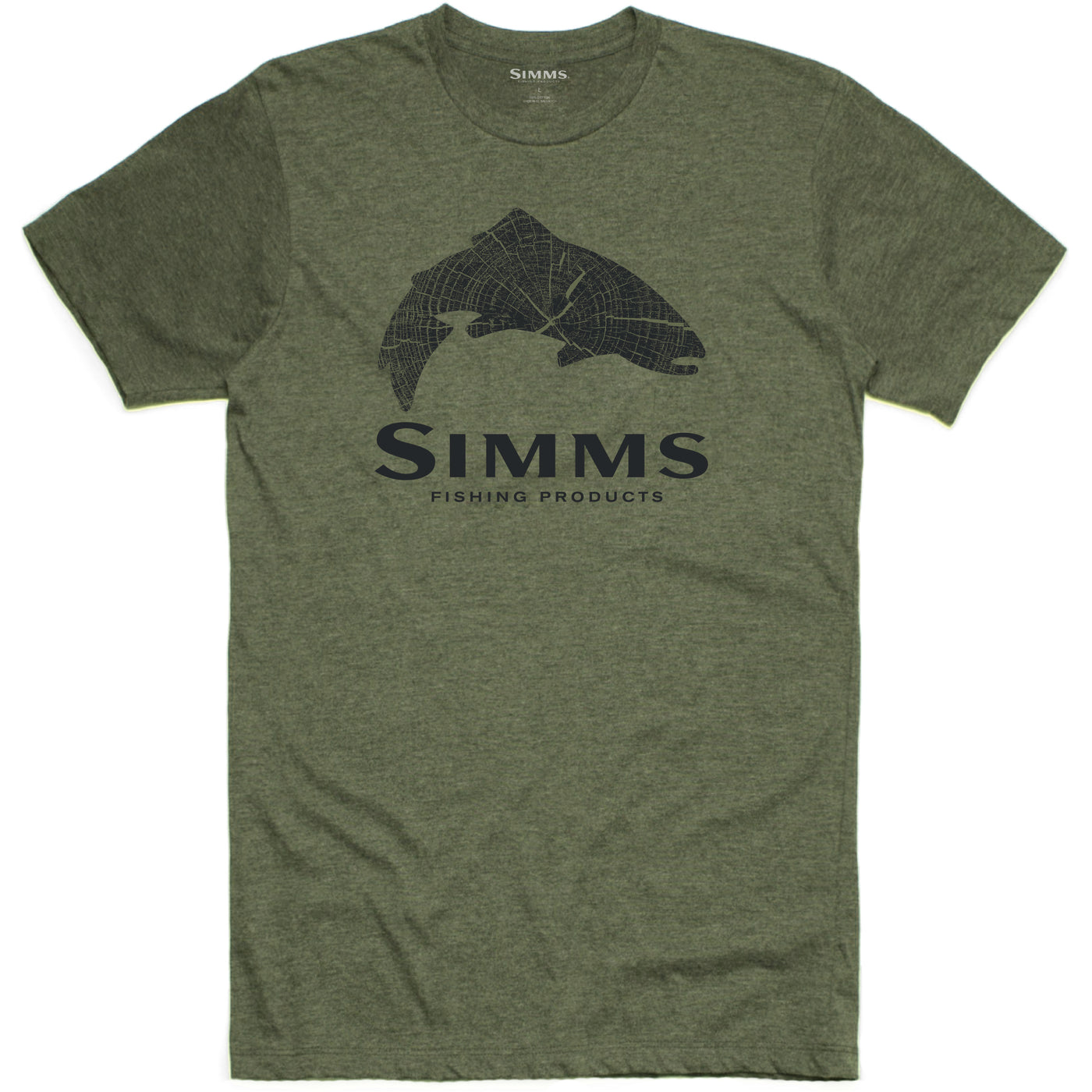 Simms Wood Trout fill t-shirt