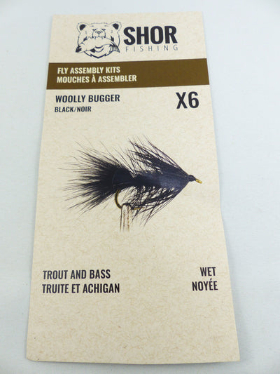 MOUCHE À ASSEMBLER (WOOLY BUGGER NOIR)