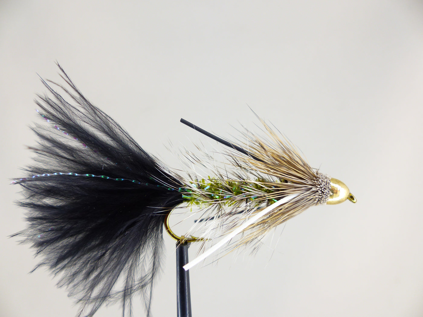 Black/Olive Conehead Bow River Bugger